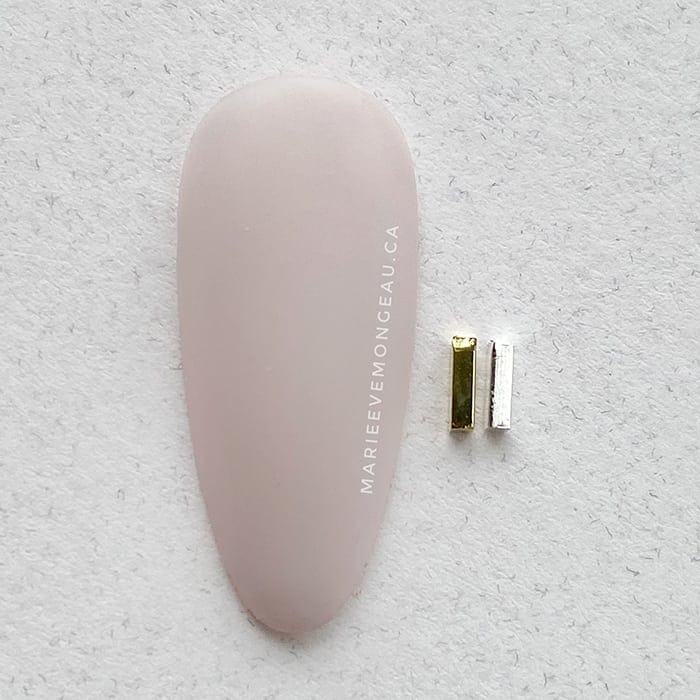 Bijoux métal - Barre rectangle - Argent