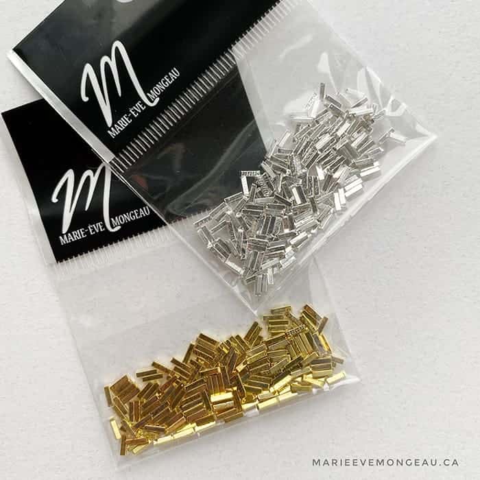 Bijoux métal - Barre rectangle - Argent