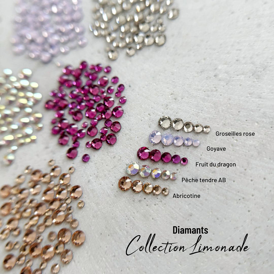 Diamants ronds à dos plat - Goyave
