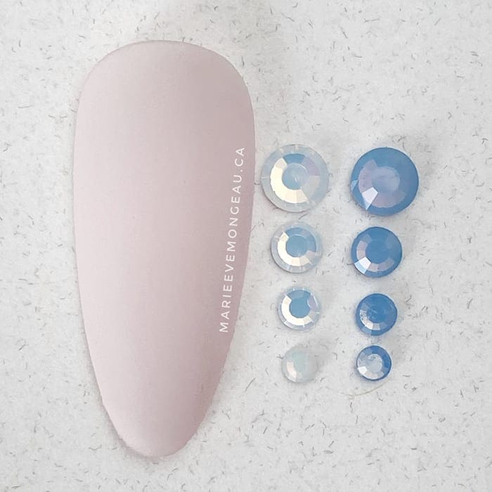 Diamants ronds à dos plat - Améthyste perlée