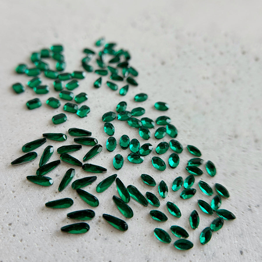 Diamants formes - Emeraude extra - mini goutte