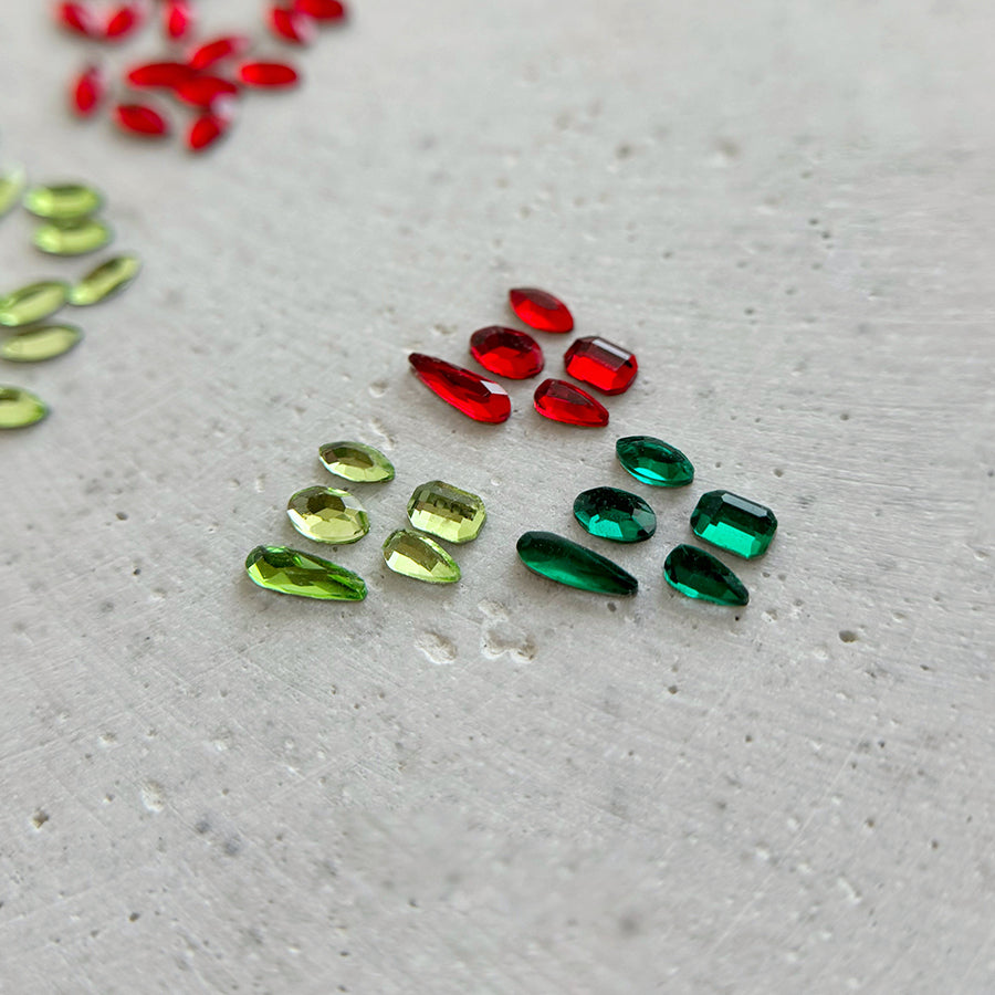 Diamants formes - Emeraude extra - mini goutte
