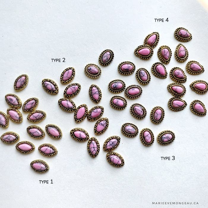 Vintage série 2 - Rose or- Type 4