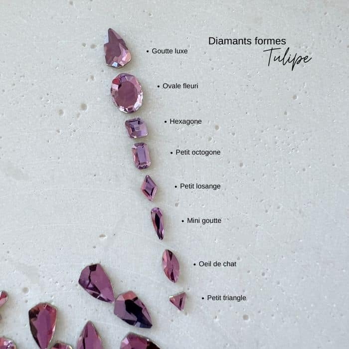 Diamants formes- Tulipe - Petit octogone