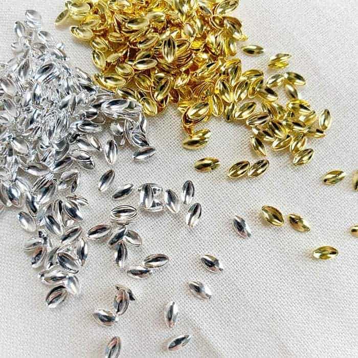 Bijoux métal - Ovale - Or Mini