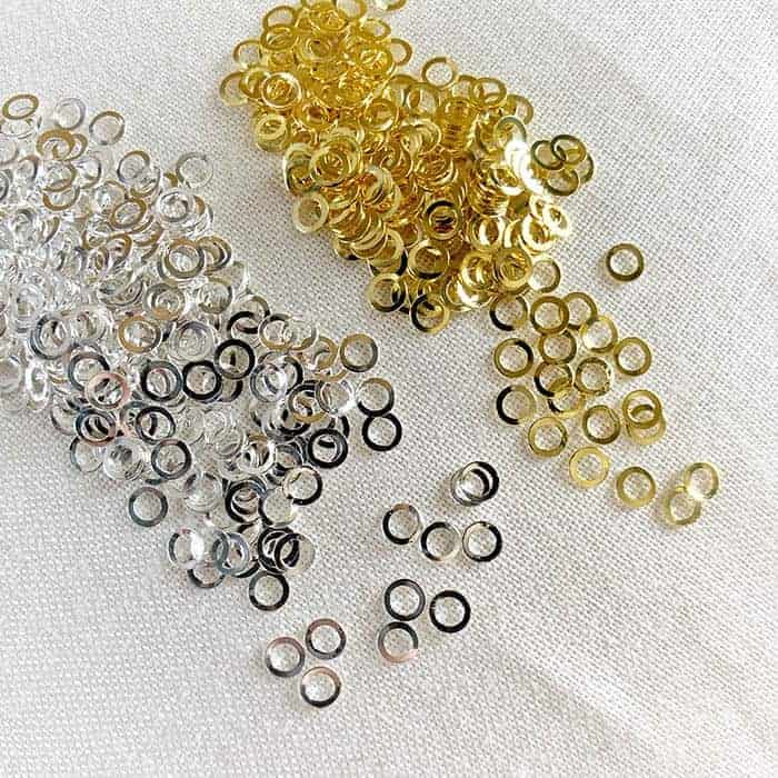 Bijoux métal - Rond vide - Argent Moyen