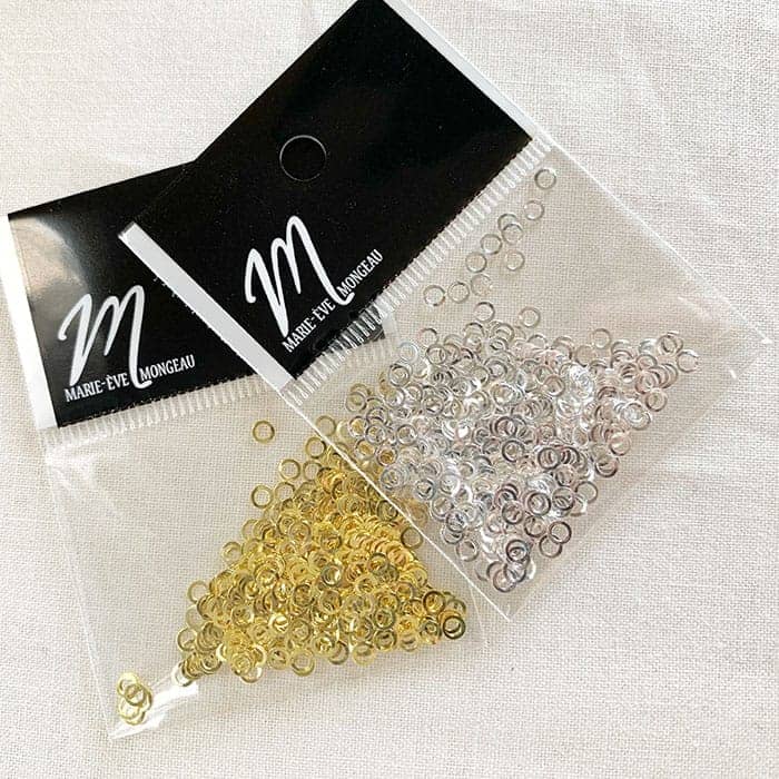 Bijoux métal - Rond vide - Argent Moyen