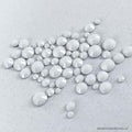 Diamants ronds à dos plat - Blanc