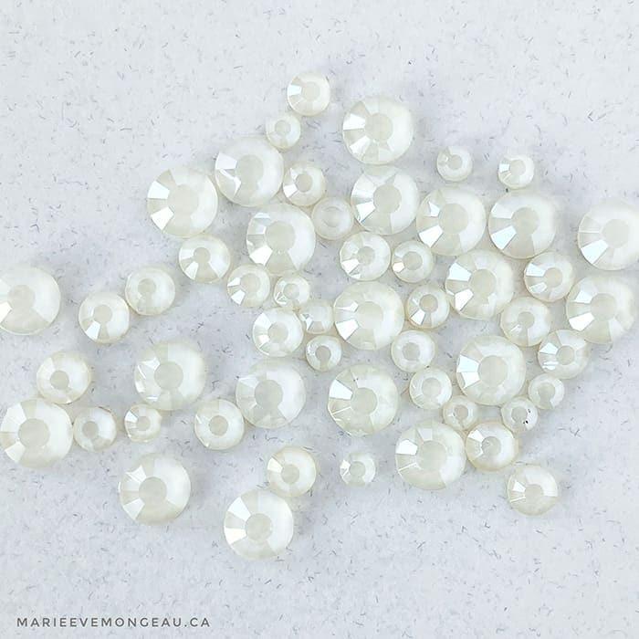 Diamants ronds à dos plat - Ivoire