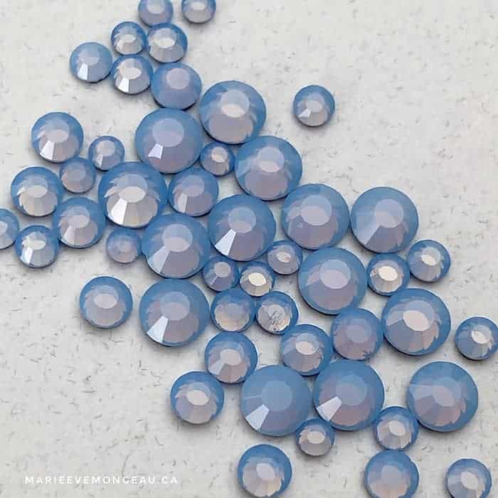 Diamants ronds à dos plat - Pacifique perlé