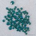 Diamants ronds à dos plat - Emeraude