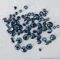 Diamants ronds à dos plat -Onyx