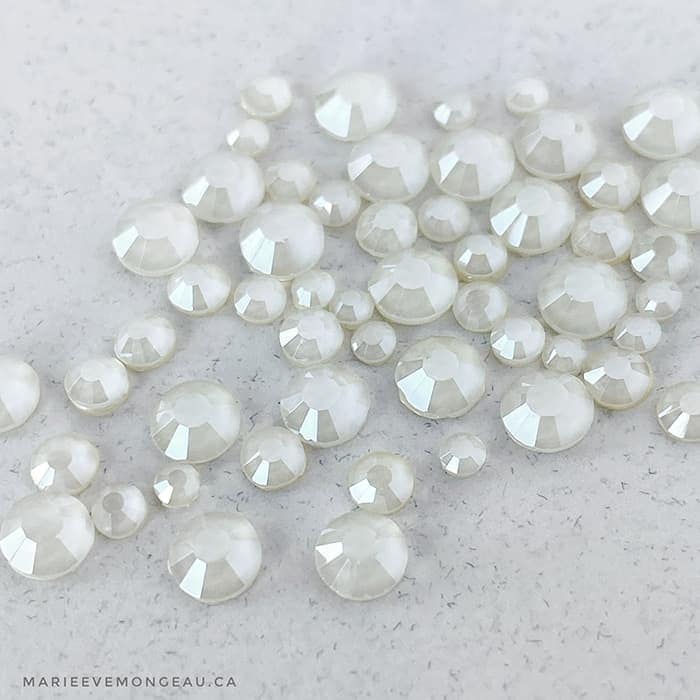 Diamants ronds à dos plat - Ivoire